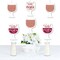 Big Dot of Happiness Vino Before Vows - Wine Glass Decorations DIY Winery Bridal Shower or Bachelorette Party Essentials - Set of 20